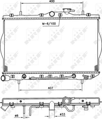 NRF  53261 - Radiator, racire motor parts5.com