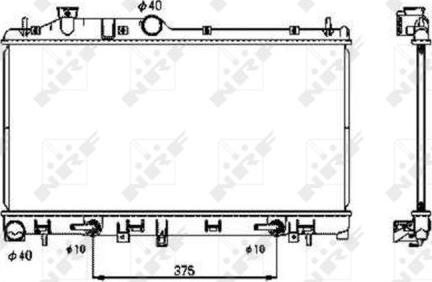 NRF 53700 - Hladnjak, hlađenje motora parts5.com