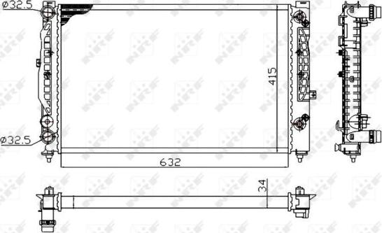 NRF 529504A - Radiator, racire motor parts5.com