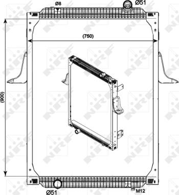 NRF 529700 - Radiator, racire motor parts5.com