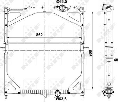 NRF 529702 - Ψυγείο, ψύξη κινητήρα parts5.com