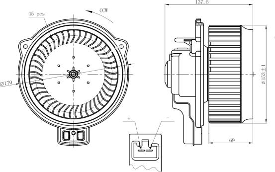 NRF 34267 - Interior Blower parts5.com