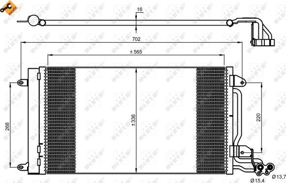 NRF 35910 - Condensator, climatizare parts5.com