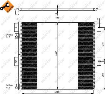 NRF 35924 - Kondenzátor, klíma parts5.com