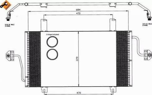 NRF 35483 - Kondenzator, klimatska naprava parts5.com