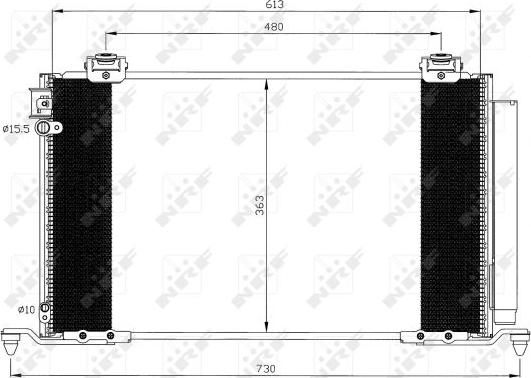 NRF 35595 - Συμπυκνωτής, σύστ. κλιματισμού parts5.com