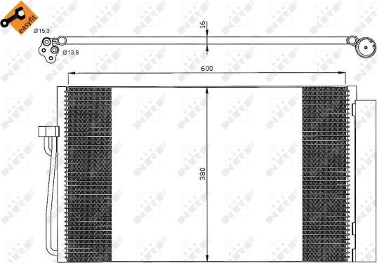 NRF 35538 - Condensator, climatizare parts5.com