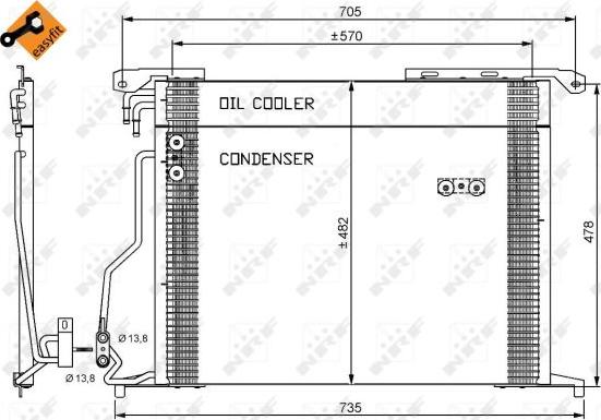 NRF 35578 - Skraplacz, klimatyzacja parts5.com