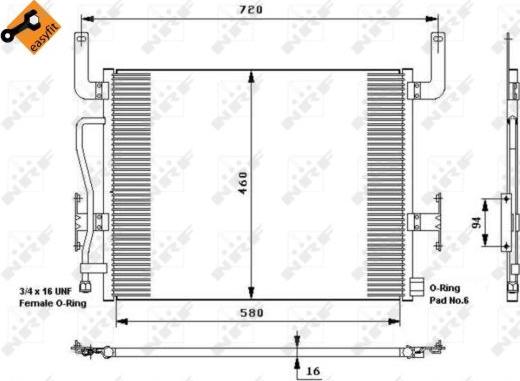 NRF 35655 - Condensator, climatizare parts5.com