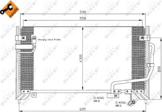 NRF 35650 - Condensator, climatizare parts5.com