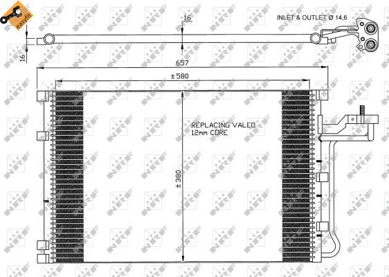 NRF 35616 - Condensador, aire acondicionado parts5.com