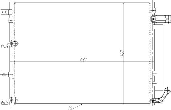 NRF 350485 - Кондензатор, климатизация parts5.com