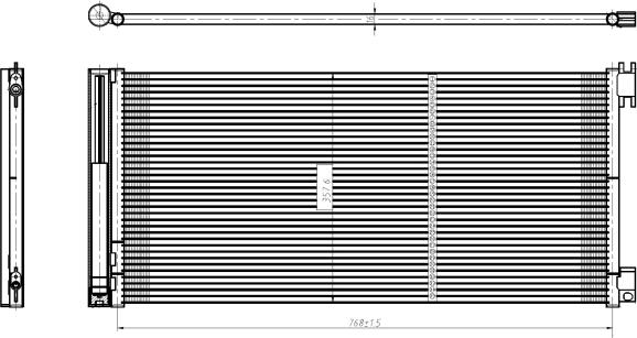 NRF 350429 - Condenser, air conditioning parts5.com