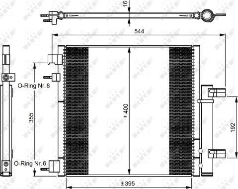 NRF 350048 - Kondenzator, klimatska naprava parts5.com