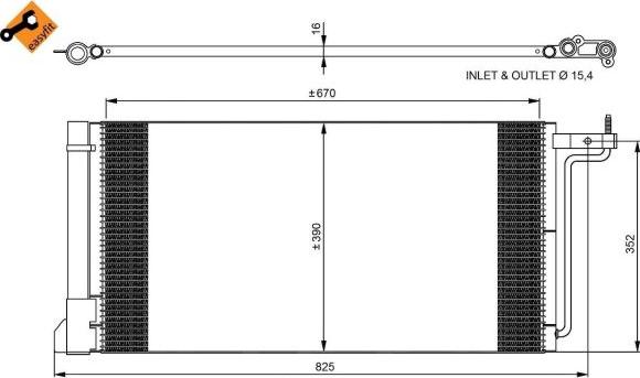 NRF 350051 - Condensador, aire acondicionado parts5.com