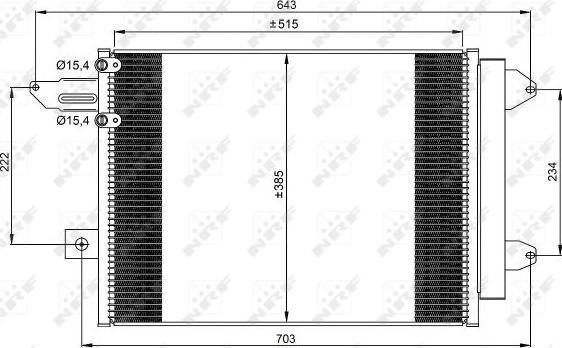 NRF 350070 - Condensator, climatizare parts5.com