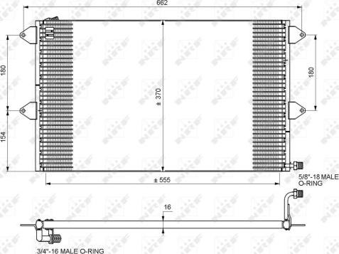 NRF 35034 - Condenser, air conditioning parts5.com