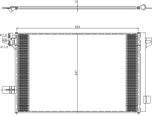 NRF 350369 - Kondenzátor, klíma parts5.com