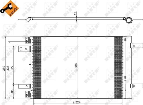 NRF 350323 - Kondansatör, klima sistemi parts5.com