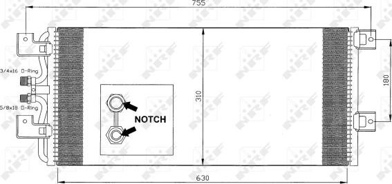 NRF 35140 - Condensator, climatizare parts5.com