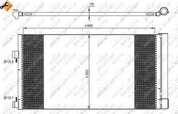 NRF 35890 - Кондензатор, климатизация parts5.com