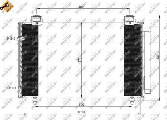 NRF 35861 - Condensateur, climatisation parts5.com