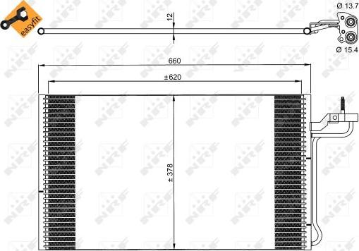 NRF 35882 - Condensador, aire acondicionado parts5.com