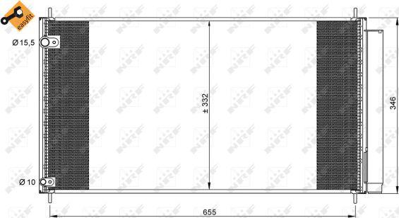 NRF 35838 - Condensador, aire acondicionado parts5.com