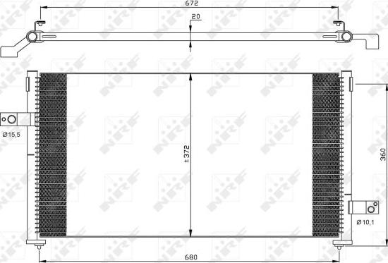 NRF 35877 - Lauhdutin, ilmastointilaite parts5.com