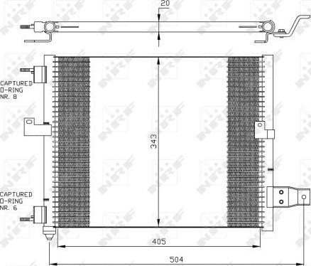 NRF  35360 - Condensator, climatizare parts5.com