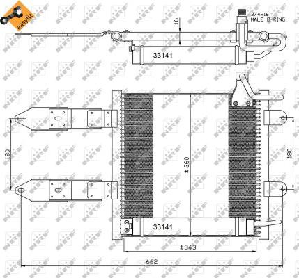 NRF 35367 - Condensator, climatizare parts5.com