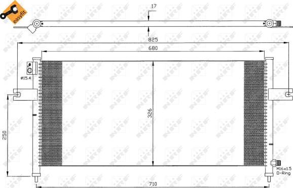 NRF 35380 - Condensador, aire acondicionado parts5.com