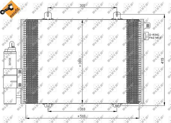 NRF 35379 - Кондензатор, климатизация parts5.com