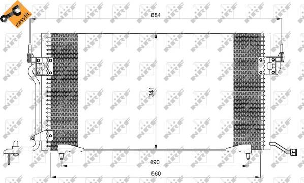 NRF 35260 - Kondenzator, klimatska naprava parts5.com