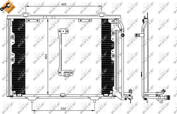 NRF 35214 - Kondenzator, klima-uređaj parts5.com