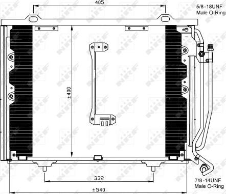 NRF 35215 - Kondenzator, klima-uređaj parts5.com