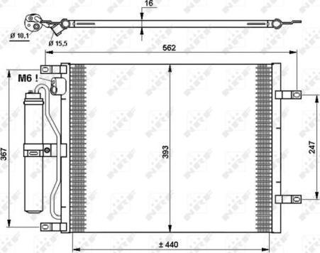 NRF 35784 - Skraplacz, klimatyzacja parts5.com