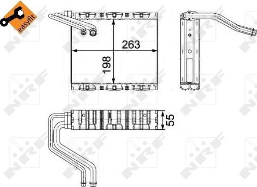 NRF 36142 - Evaporador, aire acondicionado parts5.com