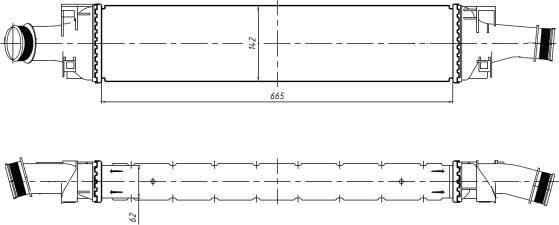 NRF 309046 - Intercooler, compresor parts5.com