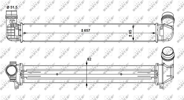 NRF 30916 - Intercooler, compresor parts5.com