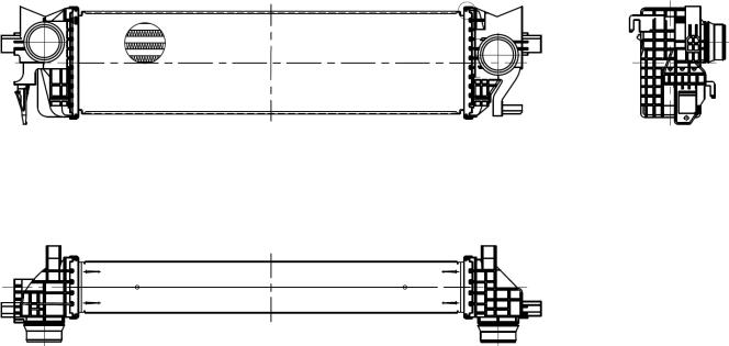 NRF 309112 - Интеркулер, теплообменник турбины parts5.com