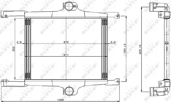 NRF 309272 - Intercooler, charger parts5.com