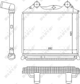 NRF 30204 - Intercooler, échangeur parts5.com