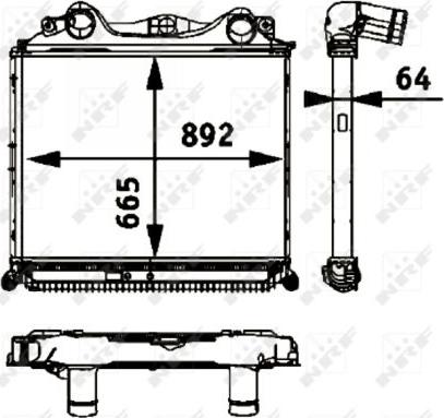 NRF 30205 - Intercooler, compresor parts5.com