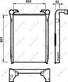 NRF 30222 - Intercooler, échangeur parts5.com