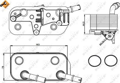 NRF 31189 - Radiator racire ulei, cutie de viteze automata parts5.com