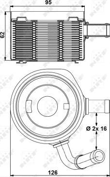 NRF 31178 - Oil Cooler, engine oil parts5.com