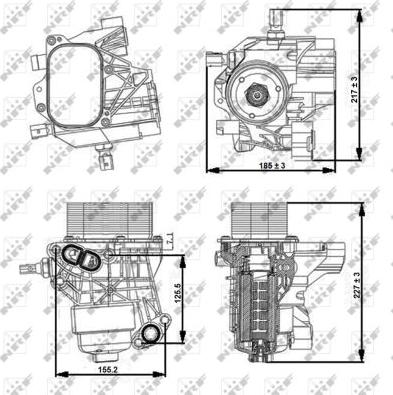 NRF 31356 - Περίβλημα, φίλτρο λαδιού parts5.com