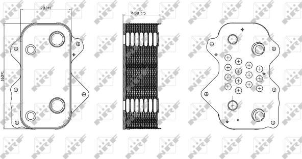 NRF 31259 - Hladilnik olja, motorno olje parts5.com