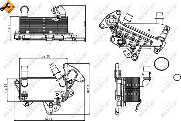 NRF 31264 - Radiator racire ulei, cutie de viteze automata parts5.com